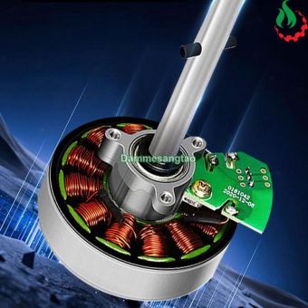 Quạt sạc tích điện 16 inch pin 12V-21V (3 Cấp độ gió tích hợp đèn LED và cổng USB)