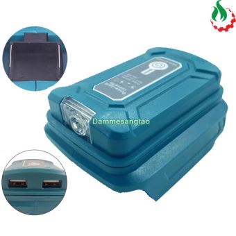 Đế chuyển pin makita 18V sang Usb 5V có đèn LED (Xanh)