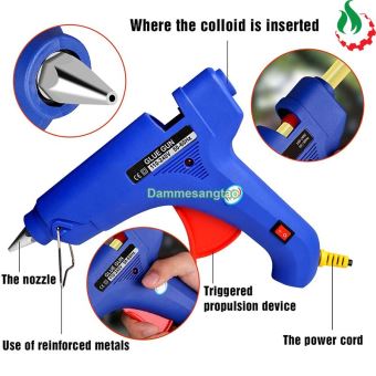 Máy bắn keo nến 11mm 80W nhiệt độ 100°C-220°C