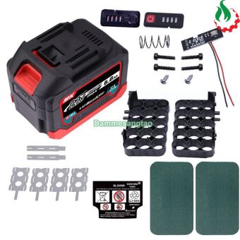 Vỏ Pin MAKITA 18V chống sốc 18650 (Mẫu 1) Li-ion Adapter có báo pin