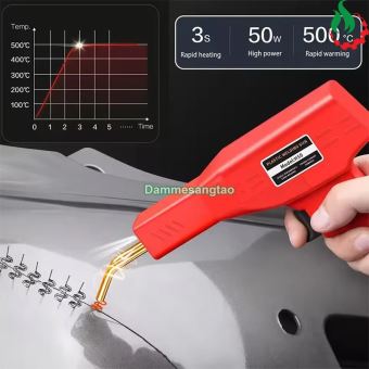 Máy hàn nhựa ô tô xe máy đa năng 50W 220V H50 (Thùng nhựa kèm phụ kiện)