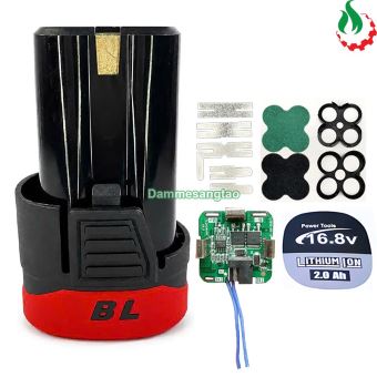 Vỏ pin trung quốc 14V (16.8V) chống sốc 18650 (4 Cell) Li-ion sạc adapter (VTQ14184CS)