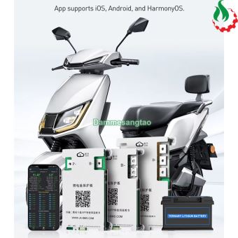 Mạch đa năng 8S-20S 40A JK-BD6A24S4PD bảo vệ pin Lithium có app Bluetooth cân bằng chủ động 0.6A