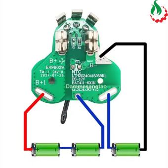 Vỏ pin BOSCH 10.8V 12V 18650 (3 Cell) Li-ion nhận sạc zin (VB12183IZ)