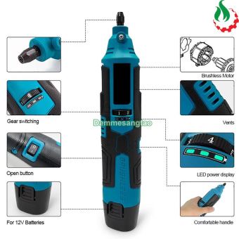 Máy mài khuôn pin 12V động cơ không chổi than (MK12BL)