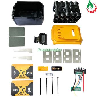 Vỏ pin DEWALT 20V 18650 (15 Cell) Li-ion nhận sạc zin (VD201815IZ)