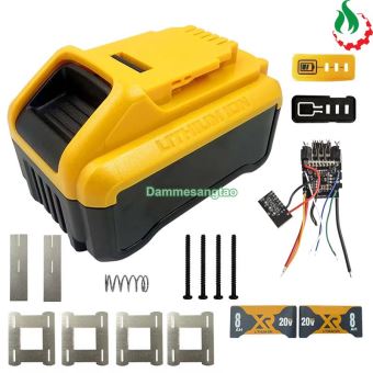 Vỏ pin DEWALT 20V 21700 (10 Cell) Li-ion nhận sạc zin (VD202110IZ)