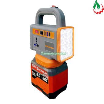 Đế chuyển pin STARKER 21V SK-ITG360SGR sang điện 220V công suất 200W chân phổ thông