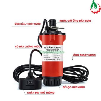 Máy bơm chìm ly tâm pin STARKER 21V SK-X20-SUP380 100W áp lực cao lưu lượng 80L/Phút