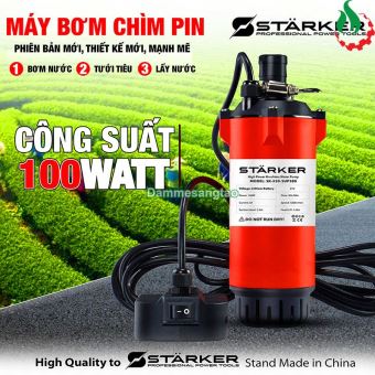 Máy bơm chìm ly tâm pin STARKER 21V SK-X20-SUP380 100W áp lực cao lưu lượng 80L/Phút