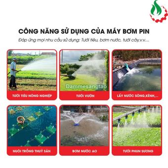 Máy bơm chìm ly tâm pin STARKER 21V SK-X20-SUP380 100W áp lực cao lưu lượng 80L/Phút