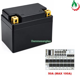 Vỏ Bình Ắc Quy Xe Máy YT4 Nhựa ABS 11.3x7x8.5cm