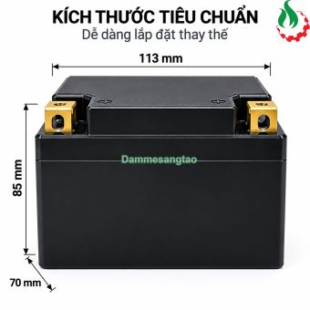 Pin Ắc Quy Xe Máy 12V B-YT4 LFP LiFePO4 Dòng Xả Cao