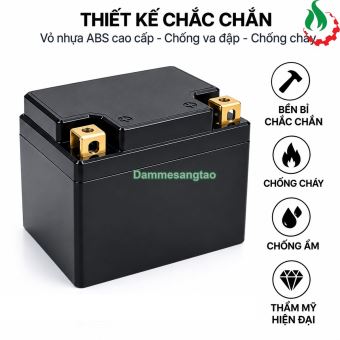 Pin Ắc Quy Xe Máy 12V B-YT4 LFP LiFePO4 Dòng Xả Cao