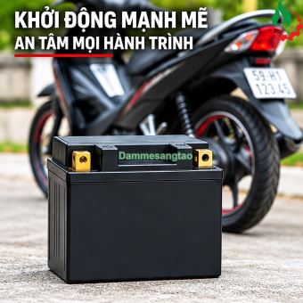 Pin B-YT5 LFP 12V Đóng Bình Ắc Quy Xe Máy Dòng Xả Cao