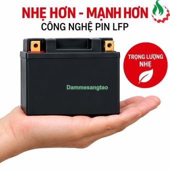 Pin B-YT5 LFP 12V Đóng Bình Ắc Quy Xe Máy Dòng Xả Cao