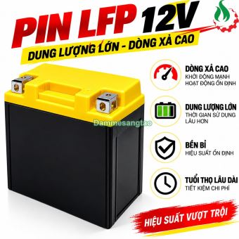 Pin B-MO05 LFP 12V Đóng Bình Ắc Quy Xe Máy Dòng Xả Cao