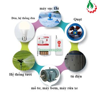 Bộ công tắc điều khiển từ xa 220V 40A 1000m-3000m (Có học lệnh)