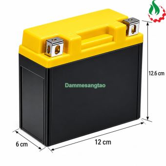 Vỏ Bình Ắc Quy Xe Máy MO05 Nhựa ABS 12x6x12.6cm