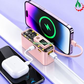 Vỏ box sạc dự phòng 2 cell 21700 (Y312) sạc nhanh 22.5W có đèn led (Không kèm cell pin)