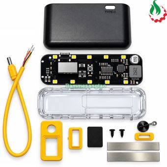 Vỏ box sạc dự phòng 2 cell 21700 (Y312) sạc nhanh 22.5W có đèn led (Không kèm cell pin)
