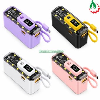 Vỏ box sạc dự phòng 2 cell 21700 (Y312) sạc nhanh 22.5W có đèn led (Không kèm cell pin)