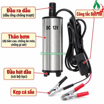 Máy Bơm Chìm 12V 30W 12L/Phút Inox SP-12V30W-12L