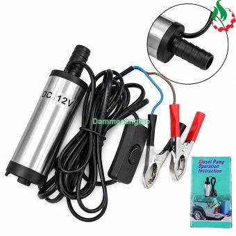 Máy bơm chìm 12V 80W lưu lượng 30L/phút thân inox SP-12V80W-30L (Bơm dầu Diesel và nước)