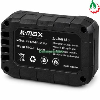 Pin K-MAX 21V KM-K20-BAT233AH 15Cell 18650