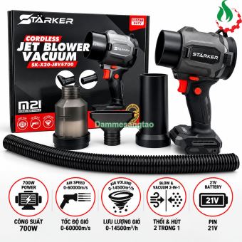 Máy thổi hút bụi STARKER 21V SK-X20-JBV5700 700W