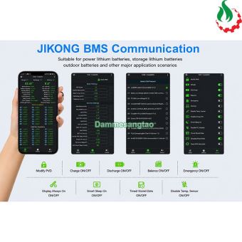 Mạch đa năng 8S-24S JK-BD6A24S bảo vệ pin Lithium có app Bluetooth cân bằng chủ động 0.6A
