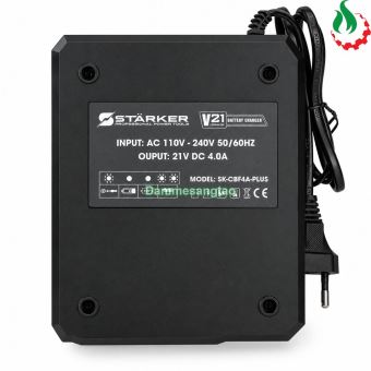 Đế sạc pin STARKER 21V SK-CBF4A-PLUS 4A chân phổ thông