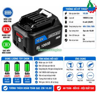Pin MAKITA 12V MAX 18650 Li-ion B-VM12186IZ