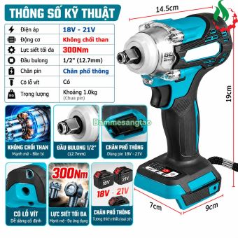 Máy siết BULONG BLM3-M18300BL 300N.m không chổi than