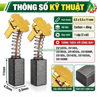 Chổi than HITACHI CTH12 12V 14V 18V cho máy dùng pin