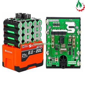 Pin STARKER 21V SK-LT8KPRO 20 Cell 18650 có cổng USB