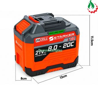 Pin STARKER 21V SK-LT8KPRO 20 Cell 18650 có cổng USB
