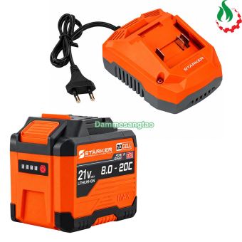 Pin STARKER 21V SK-LT8KPRO 20 Cell 18650 có cổng USB