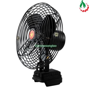 Quạt dùng pin STARKER 21V SK-FAN8INCH 2 tốc độ có cổng DC cấp nguồn chân phổ thông