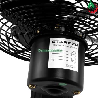 Quạt dùng pin STARKER 21V SK-FAN8INCH 2 tốc độ có cổng DC cấp nguồn chân phổ thông
