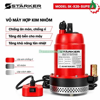 Máy bơm chìm STARKER SK-X20-SUP590 21V 180W 90L/phút