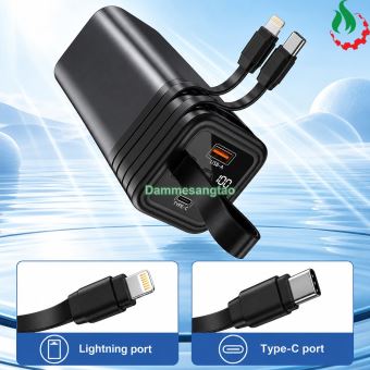 Vỏ box K80 4 cell 21700 22.5W Type-C USB LED hiển thị pin