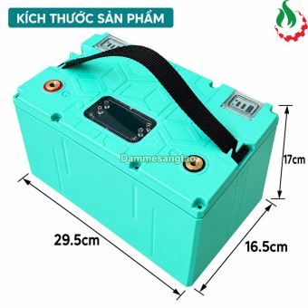 Hộp pin 12V 32140 4S8P 120Ah chống nước S32-H124S8P321