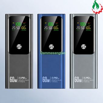 Box sạc dự phòng 4 cell 21700 (HT-K81) sạc nhanh 60W (Hổ trợ sạc Laptop)