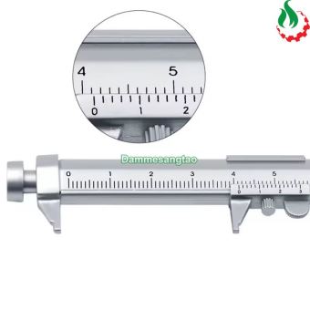 Bút bi đa năng tích hợp thước kẹp nhựa 0-100mm BTTK100