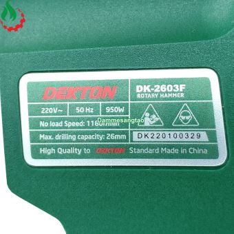 Máy khoan bê tông Dekton DK-2603F điện 220V