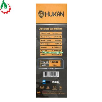 Máy siết bulong pin 21V HUKAN HK-IW520G 520Nm
