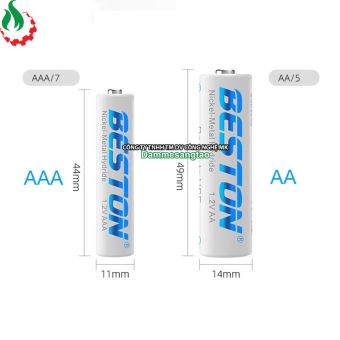  Pin sạc AA AAA Beston 1.2V dung lượng cao