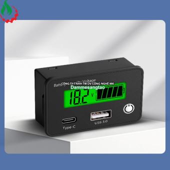 Đồng hồ đo điện áp dung lượng pin DC8-30V Chuyên dụng cho xe hơi