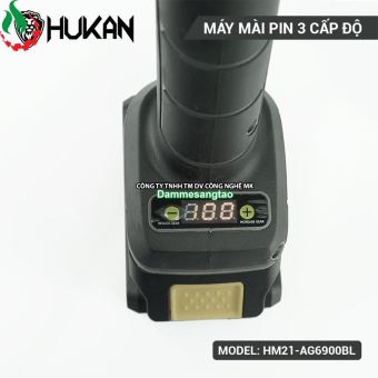 Máy mài góc pin 21V Hukan HM21-AG6900BL (3 cấp tốc độ)